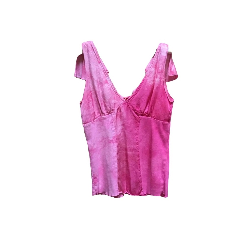 Pink Tie Dye Language Los Angeles Top